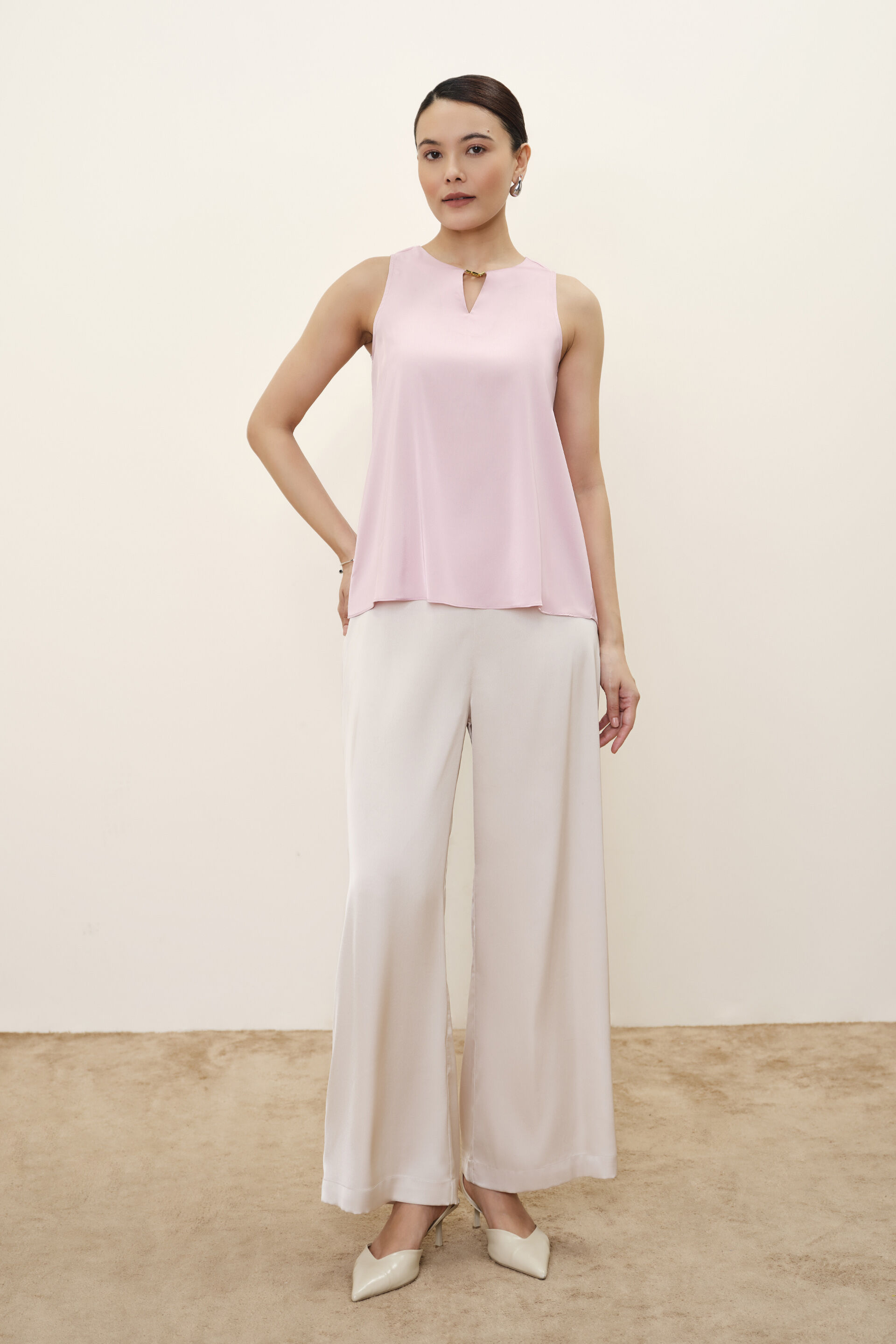 Astrid Pink Sleeveless Top, Pink, image 2